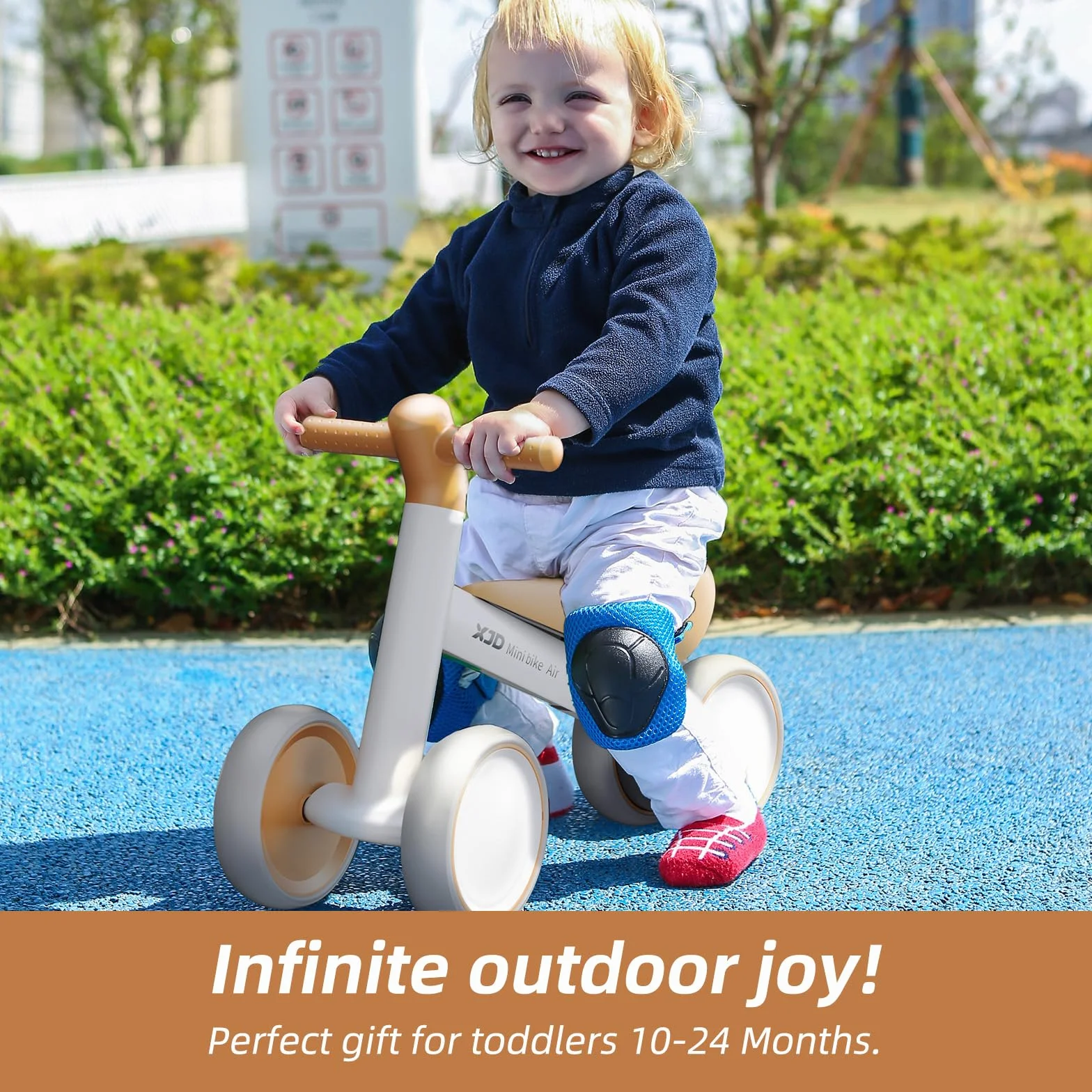 XJD bici da corsa da 1 anno giocattolo bici da corsa per 10-24 mesi bambino apprendimento bici mini con 4 ruote Toddler bici senza pedali prima bici da corsa per il regalo
