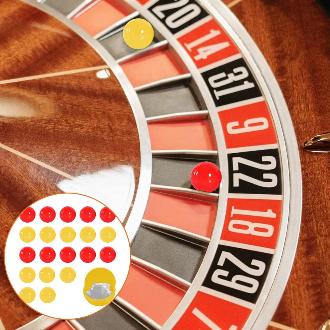 20 Pezzi Palline della Lotteria Palline della Lotteria Palline Bingo Palline Vuote in Plastica, attività Lotteria Lotteria Pallina per Distributore Palline, Ruota della Fortuna
