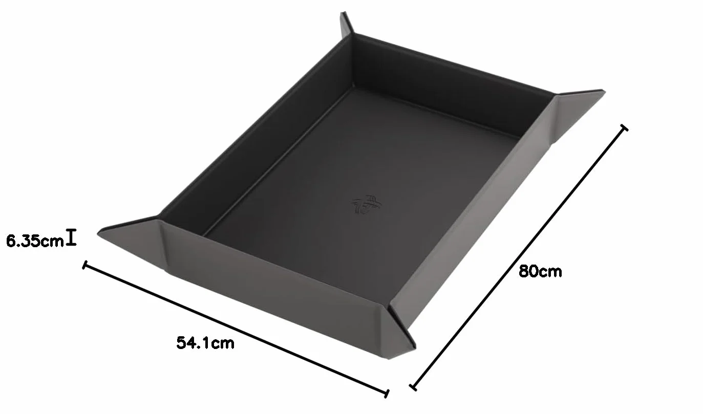 Magnetic Dice Tray Rettangolare Black/Grey