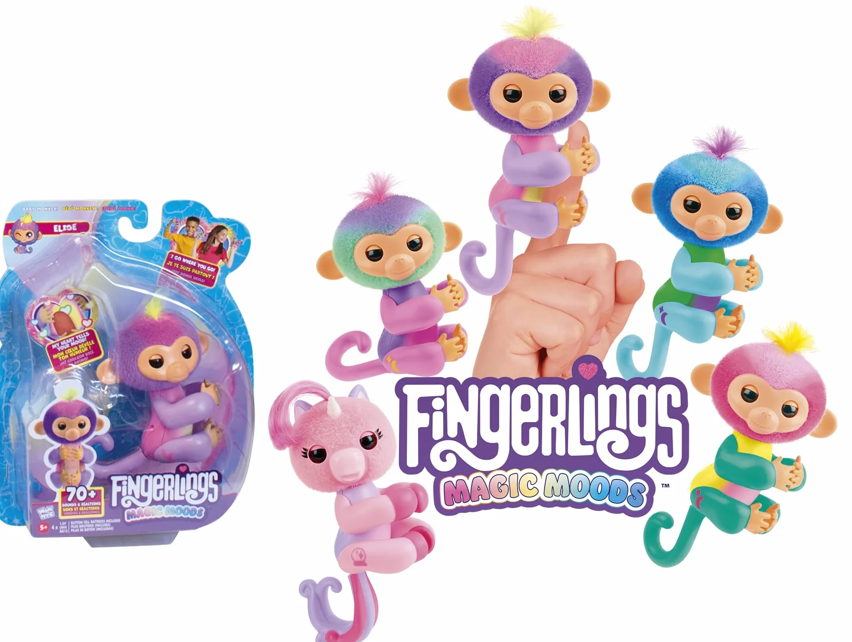 Fingerlings - LANSAY - Magic Moods Jade - Jeu de récré - Des 5 ans
