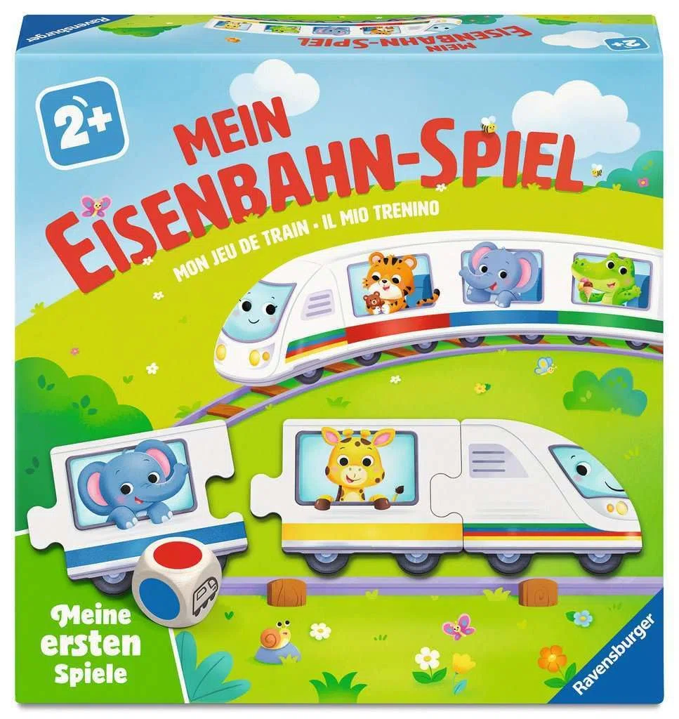 Ravensburger 12010010 My train game — I miei primi giochi: giochi per bambini per imparare i colori, giochi da 2 anni, per 2-4 giocatori, regalo per ragazze o ragazzi