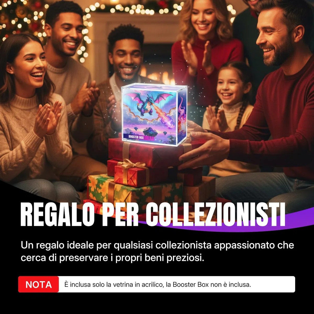 Wigearss Scatola Magnetica Acrilica, Custodia Protettiva per Pokemon Booster Box