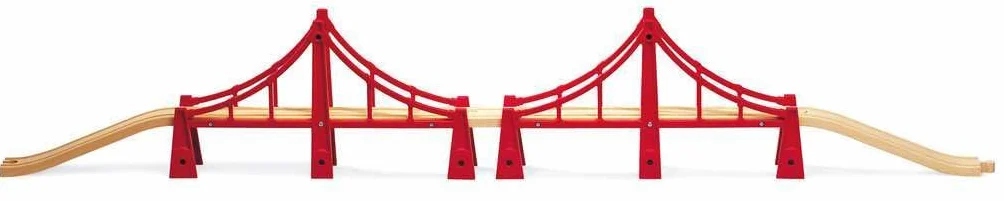 BRIO World 33683 Suspension Bridge - Accessori ferroviari Wooden Railway - Giocattoli per bambini piccoli consigliati per bambini dai 3 anni in su