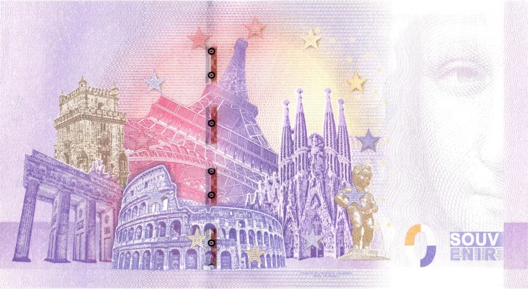 Banconota da 0 Euro Freddie Mercury IV · Queen · Souvenir Zero €