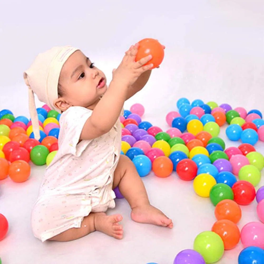 50/100 palline per il bagno di palline, palline da gioco in plastica per bambini, per piscine di palline, plastificanti pericolosi, palline, oceano, palla per bambini, colore casuale