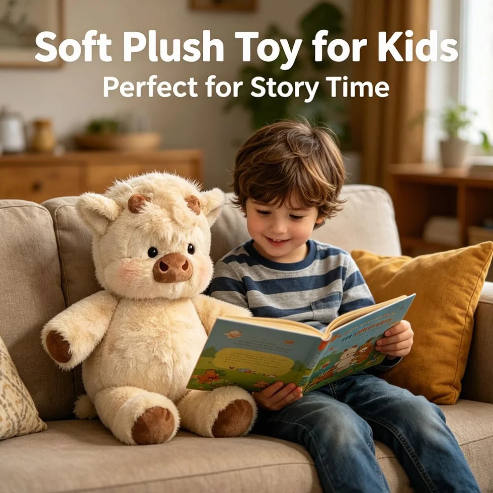 45cm Peluche Di Cinghiale，Peluche Che Corre, Peluch Mucca, Vitello Che Corre Morbido Giocattolo,Bambola Da Collezione，A Forma Di Pecora In Cartone Peluch Animato， regalo per ragazzi, ragazze, bambini