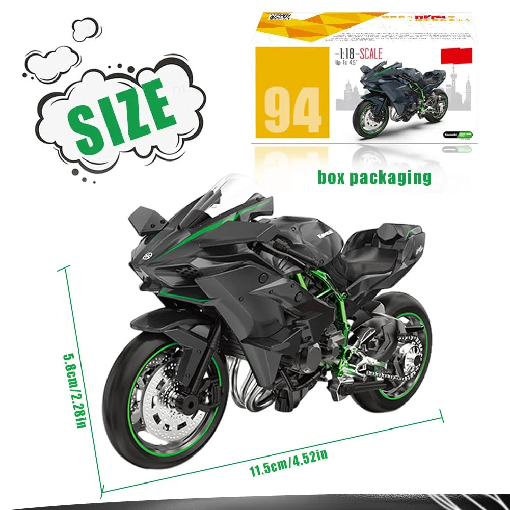 Moto Giocattolo,Moto Giocattolo per Bambini,Tirare Indietro la Motocicletta,Motocicletta in Lega,Per Bambini per Creative per Feste Regali di Compleanno