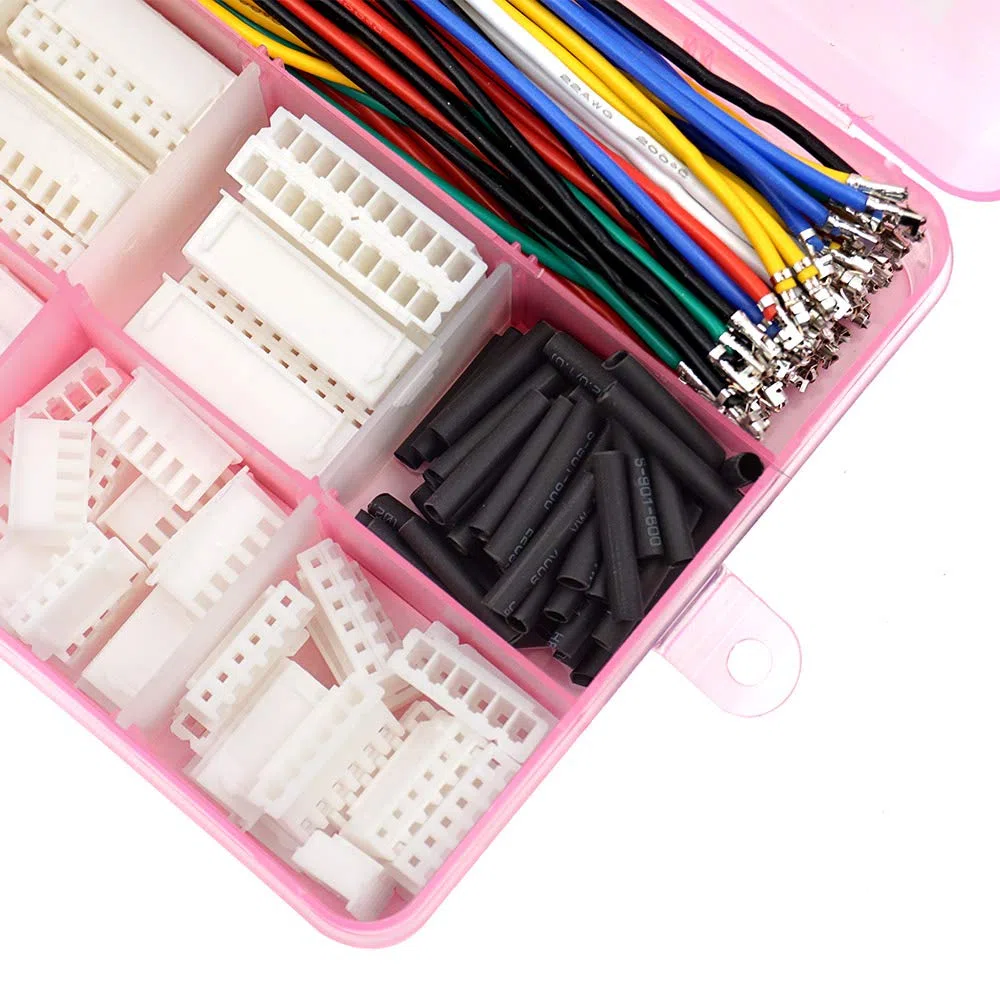 XH - Kit di connettori 2,54 mm con cavo pre-aggraffato 2/3/4/5/6/7/8/9/10 pin, compatibile con connettore JST-XH