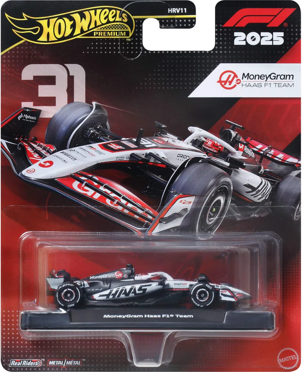 Hot Wheels Scala 1:64 Auto da Corsa Giocattolo da Collezione Premium in Metallo Pressofuso Formula 1 con Pneumatici per Piloti Veri e Corpo/Telaio in Metallo (Gli Stili Possono Variare)