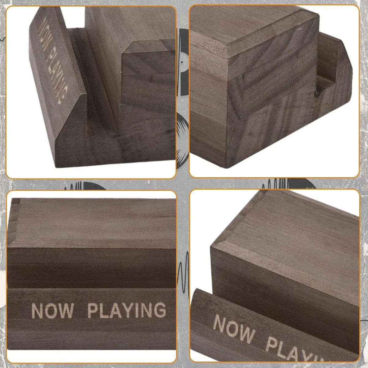 Supporto per dischi in vinile, espositore per dischi in legno, espositore per dischi in vinile, scaffale da tavolo per LP, ora in riproduzione di dischi per LP e per filatura