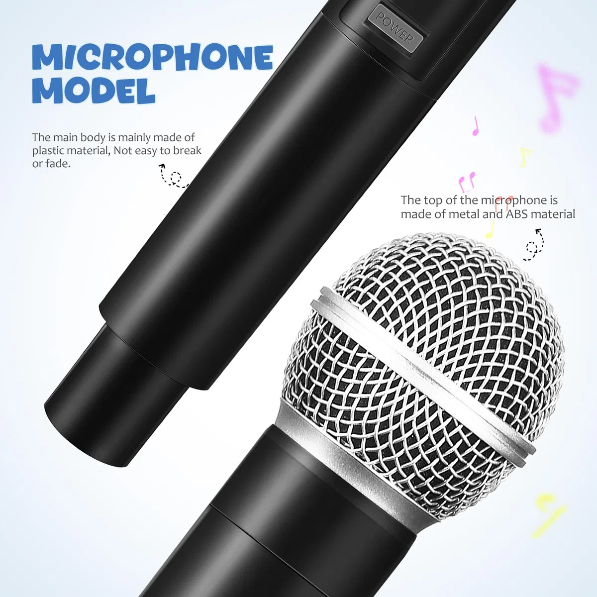 TOYANDONA Microfono Simulato Microfono Per La Pratica Del Parlato Modell Di Prop Per Interviste Fingi Microfoni Addominali Il Segno Vecchio Stile Bambino
