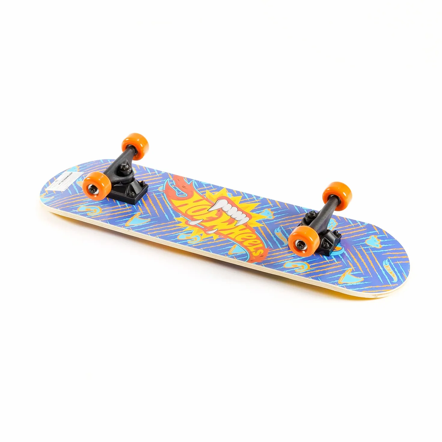ODS - Hot Wheels Skateboard, Lunghezza 71 cm, Ruote in PVC, Tavola in Legno, Età Consigliata +5 Anni