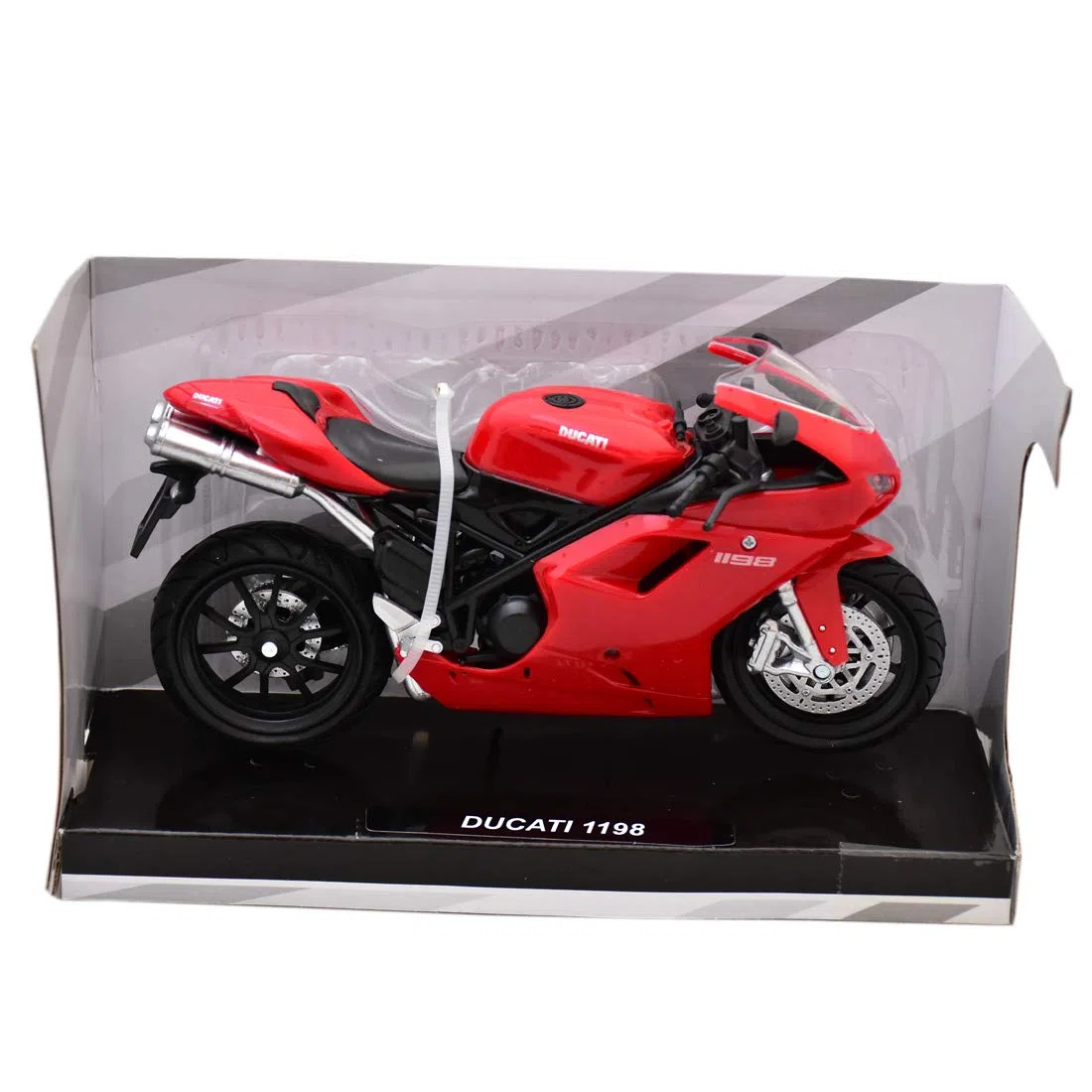 New Ray 57143A - Ducati 1198, Scala 1:12, Die Cast, Colori assortiti, 1 pezzo