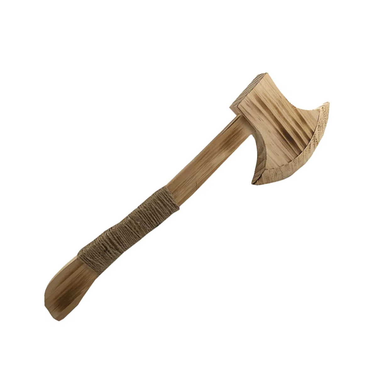 Ascia in legno con corda di canapa Halloween Performance Supply Costume accessorio giocattolo in legno ascia ascia per Halloween giochi all'aperto