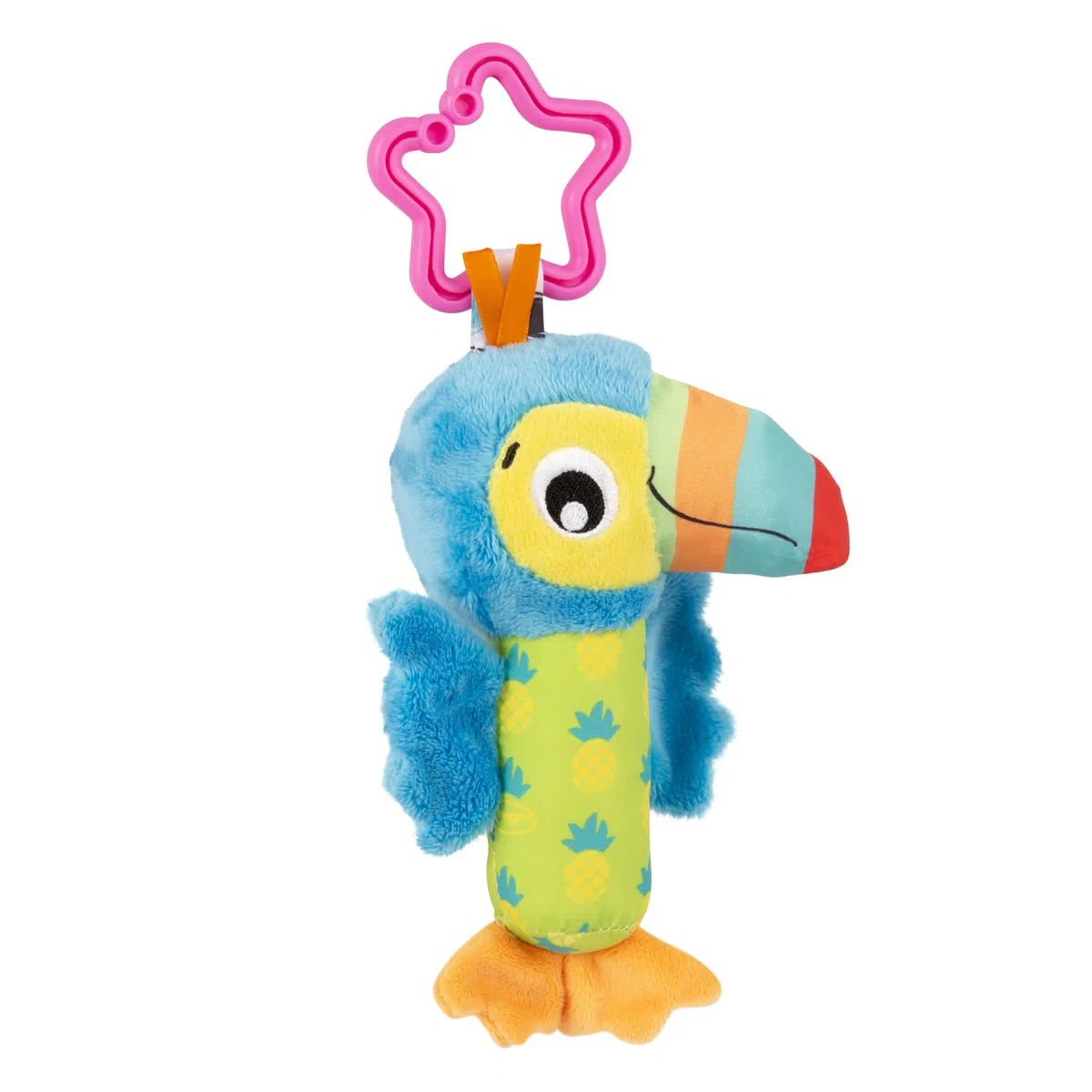 Playgro Trio di Pupazzi da Appendere, Con Tintinnio, Sonaglio e Campanellina integrati, A Partire dalla Nascita, Multicolore, 40193