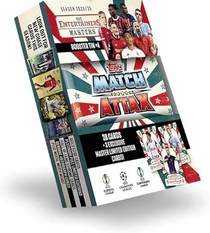 Topps- Mini Cartes D'Allumettes en Étain Attax UCL 24-25 Cards, Colore Booster Tin Magicians, 0