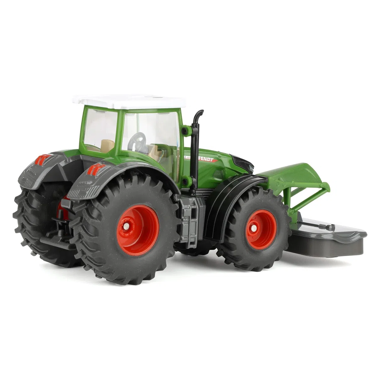Siku 2000, Trattore Fendt 942 Vario con falciatrice frontale, Metallo/Plastica, 1:50, Verde, Falciatrice e cabina rimovibili, Gancio di traino