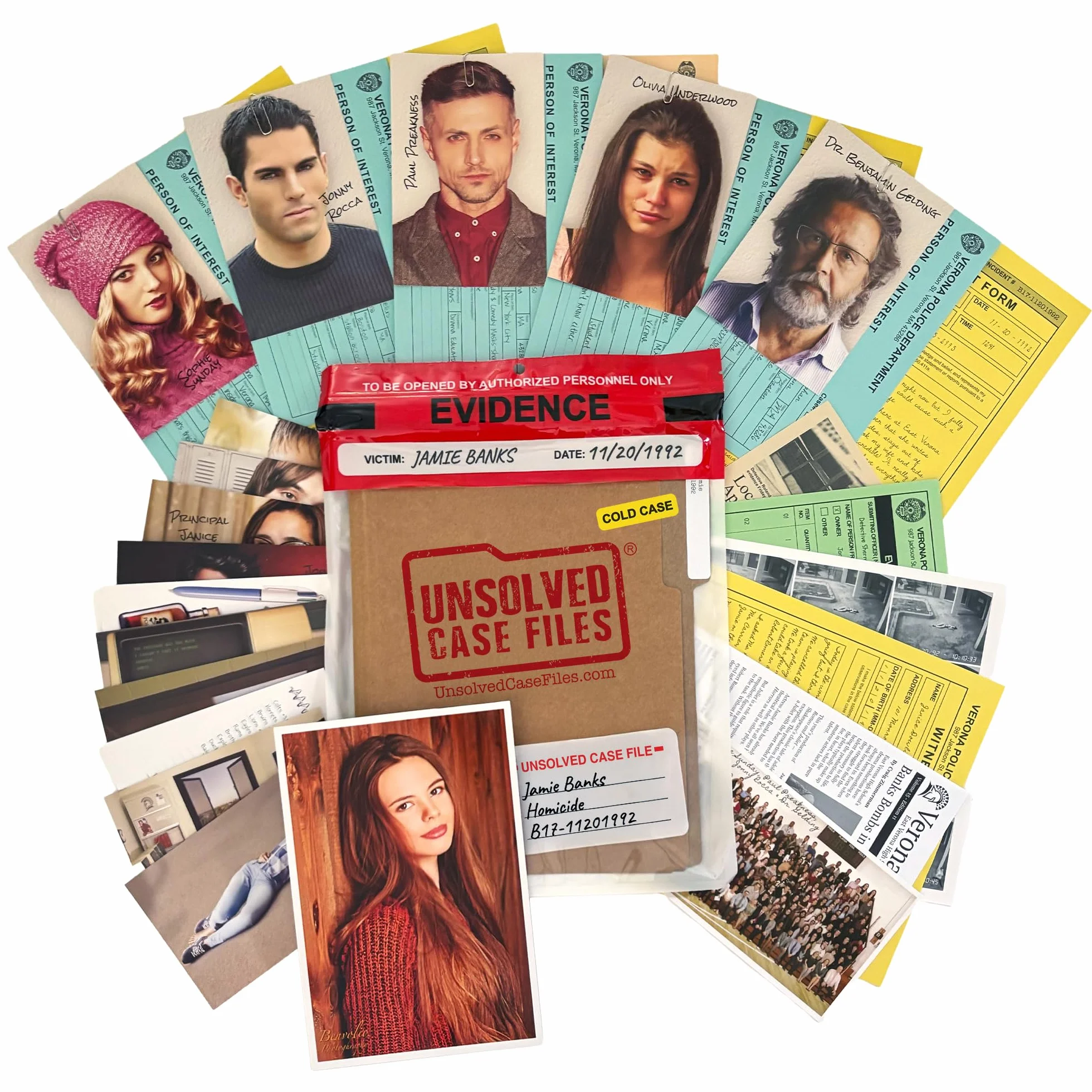 Unsolved Case Files | Banks, Jamie - Cold Case Murder Mystery Game | Riesci a risolvere il crimine?