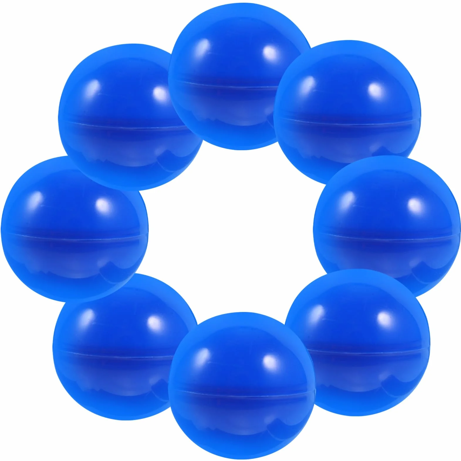 Abaodam 50 Palline per Estrazione di Colore Azzurro in Pp per Giochi ed Eventi, Resistenti e Facili da Trovare, Perfette per Lotteria e Attività di Gruppo