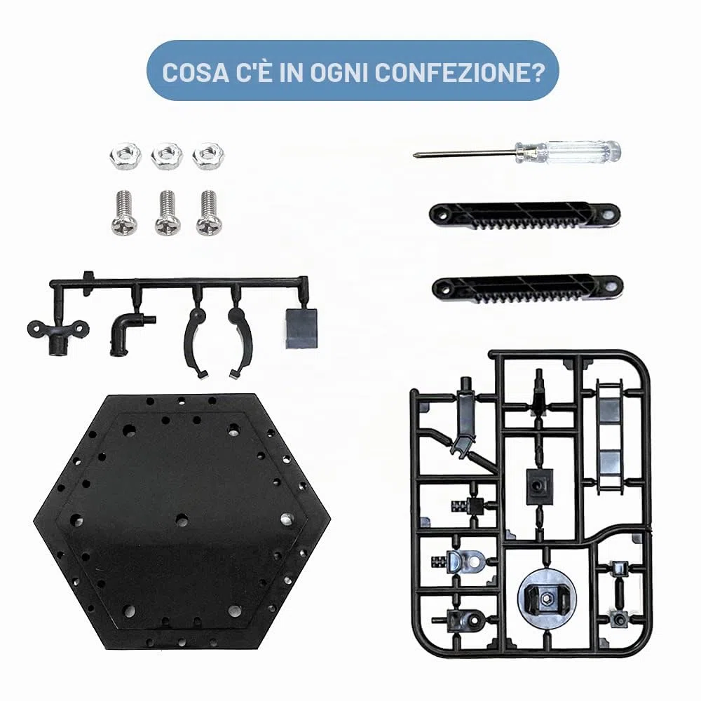 Hobby Action Base, supporto per modellini, espositore per hobby compatibile con modelli di figure Gundam HG RG in scala 1/144, nero (2 pezzi)