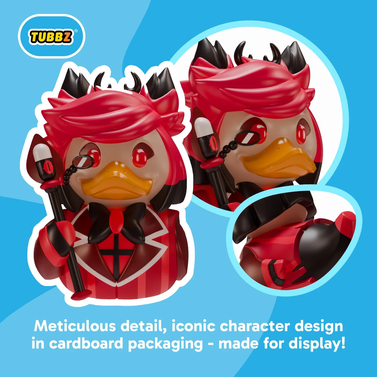 TUBBZ Edizione Scatola: Hazbin Hotel – Alastor Anatra Cosplay da Collezione in Vinile – Prodotto Ufficiale per i Fan di Hellaverse