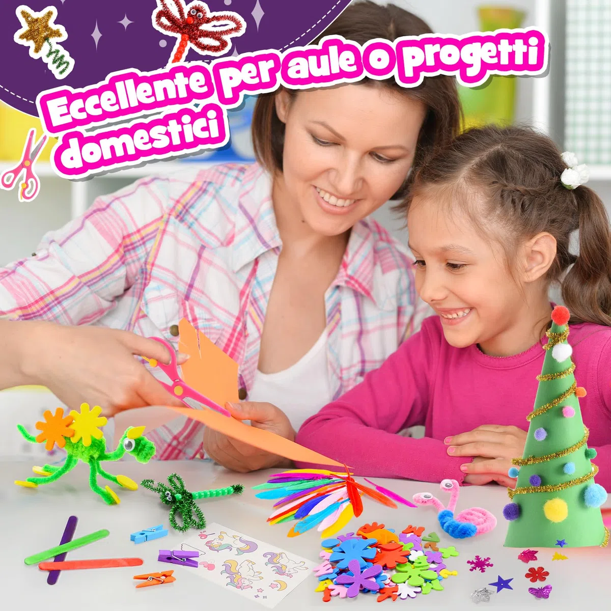 Kit Artistico Giocattolo per Bambina Giochi Bambina 3-12 Anni, 3000+Pezzi Lavoretti Creativi per Bambini Regalo Bambina 4-9 Anni Giochi Bambina 4-9 Anni Femmina Regali di Compleanno Regali di Natale