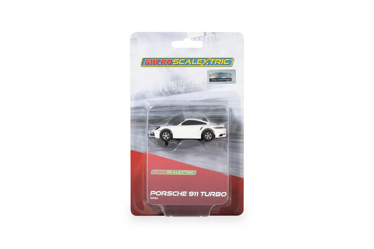 Micro Scalextric, Porsche 911 Turbo, bianco