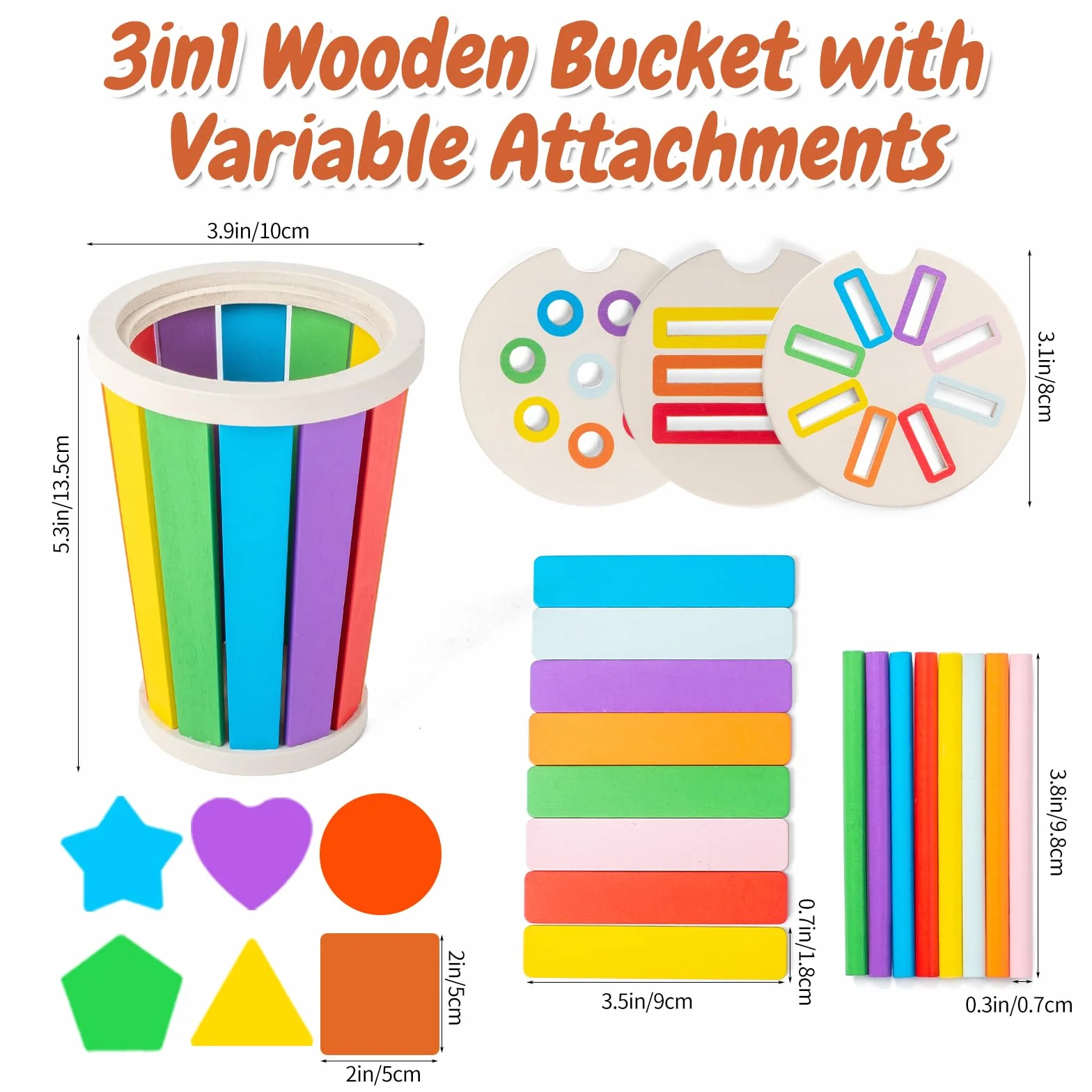 Giochi Montessori 1 2 3 Anni, Giochi Incastri in Legno per Bambini, Imparare Forme e Colori, Motricità Fine, Gioco da Viaggio Bambini, Regalo Bimbo, Giocattolo Sensoriale