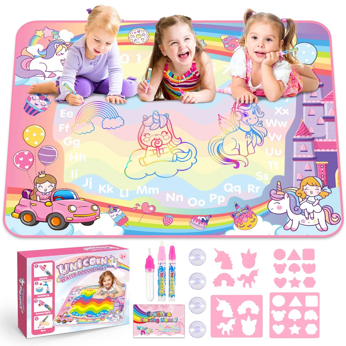 Unicorno Tappeto Gioco Bambini, Giocattoli Bambina 1 2 Regalo Bambina 2 3 Anni Tappeto Magico Bambini Natale Regalo Bambinas 2 3 4 Anni Giochi 2 3 Anni Gioco Educativi