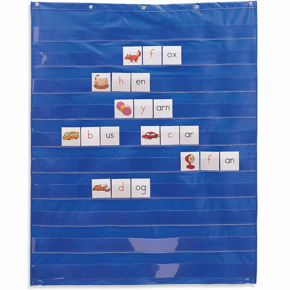 Learning Resources Tabella con Tasche Standard, dai 5 Anni, Set da 5, 10 Tasche Orizzontali e Tasca Posteriore, Apprendimento e Organizzazione