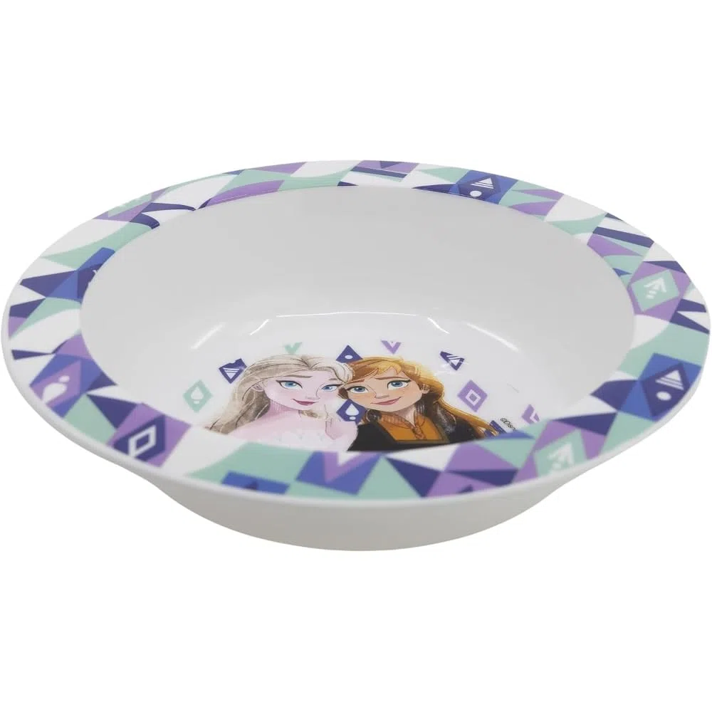 Set stoviglie Frozen Disney in plastica riutilizzabile 5 pezzi piatti bicchiere posate per bambini set pranzo