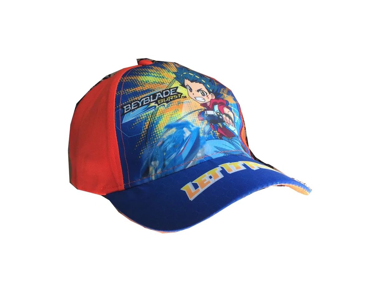 Beyblade Burst Berretto da Baseball, cap per Bambini, Ragazzi e Ragazze in Rosso/Blu (54, Rosso)