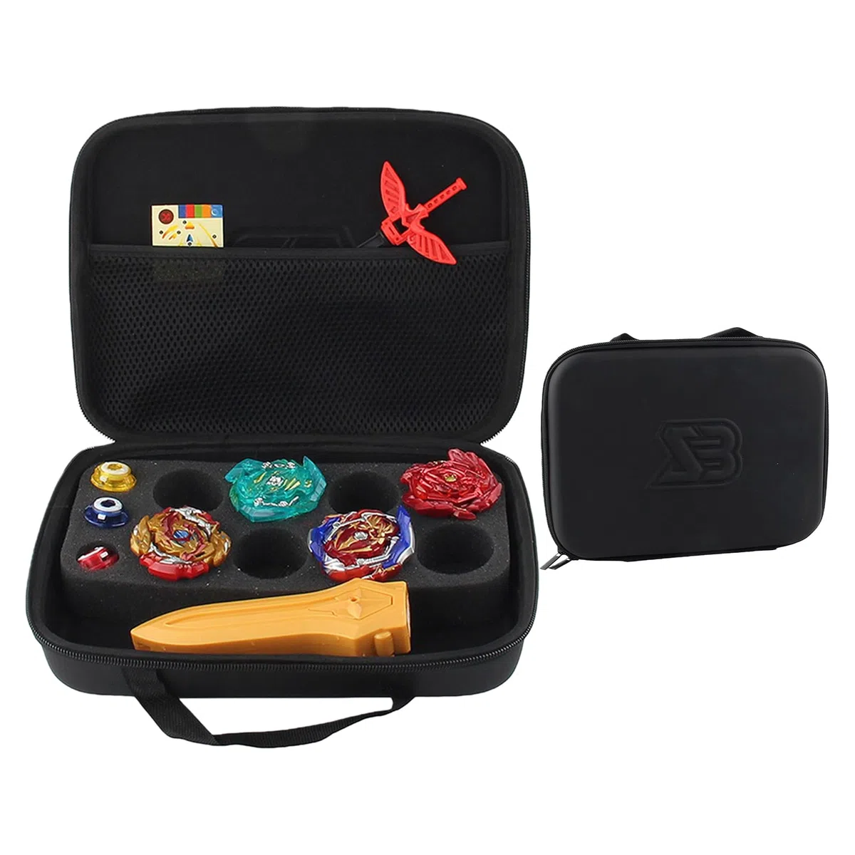 Pro Spin Gyro Combat Vault - Borsa portagiroscopio multiscomparto, lanciatore rinforzato e custodia per attrezzi, borsa da battaglia portatile, funzione attrezzatura da competizione, categoria hobby e