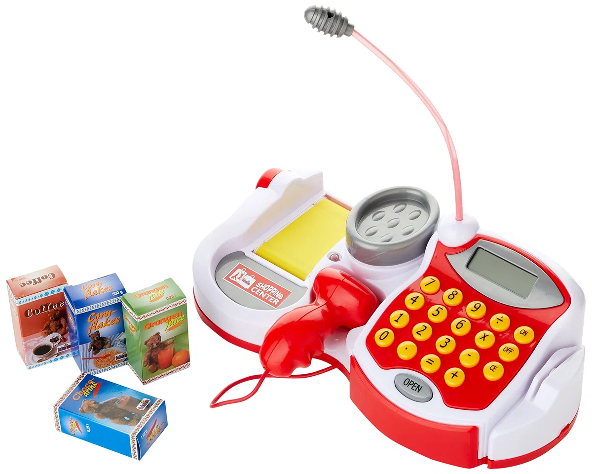 Theo Klein 9373 - Registratore Di Cassa Supermercato Con Accessori