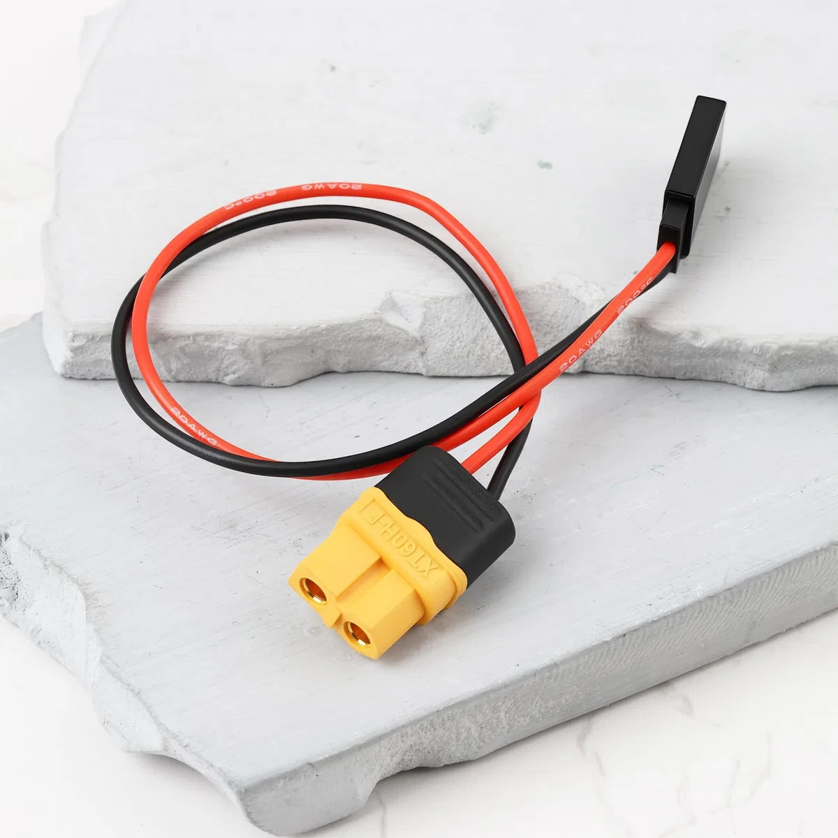 2Pcs XT60 Socket a Futaba Cavo di Ricarica 20cm 20AWG per Drone RC Modello Batteria