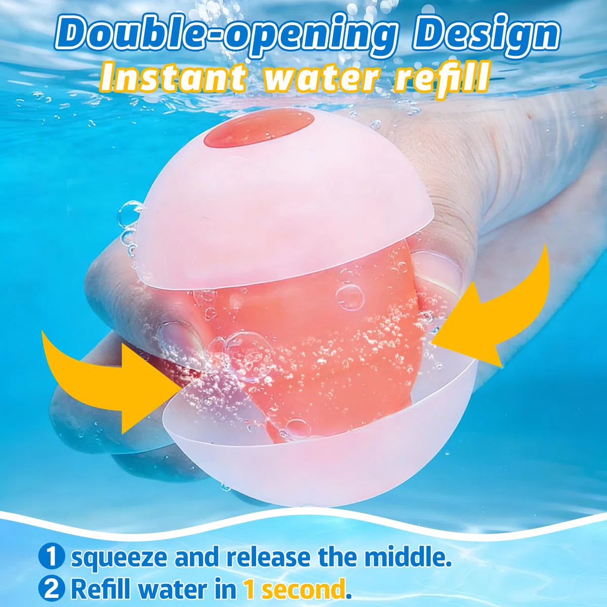 12 PCS Gavettoni Riutilizzabili, Palloncini Acqua Riutilizzabili in Silicone, Gavettoni Acqua Autosigillanti, Bombe d'Acqua a Riempimento Rapido per Bambini e Adulti, Giochi da Esterno e Piscina