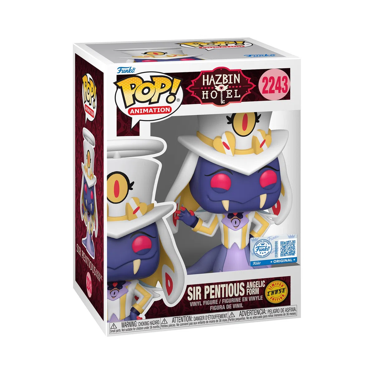 Funko POP! Animation: Hazbin Hotel - Sir Pentious - 1 in 6 chance of receiving the rare Chase variant - Styles may vary - Figura in vinile da collezione - Idea regalo - Prodotto ufficiale