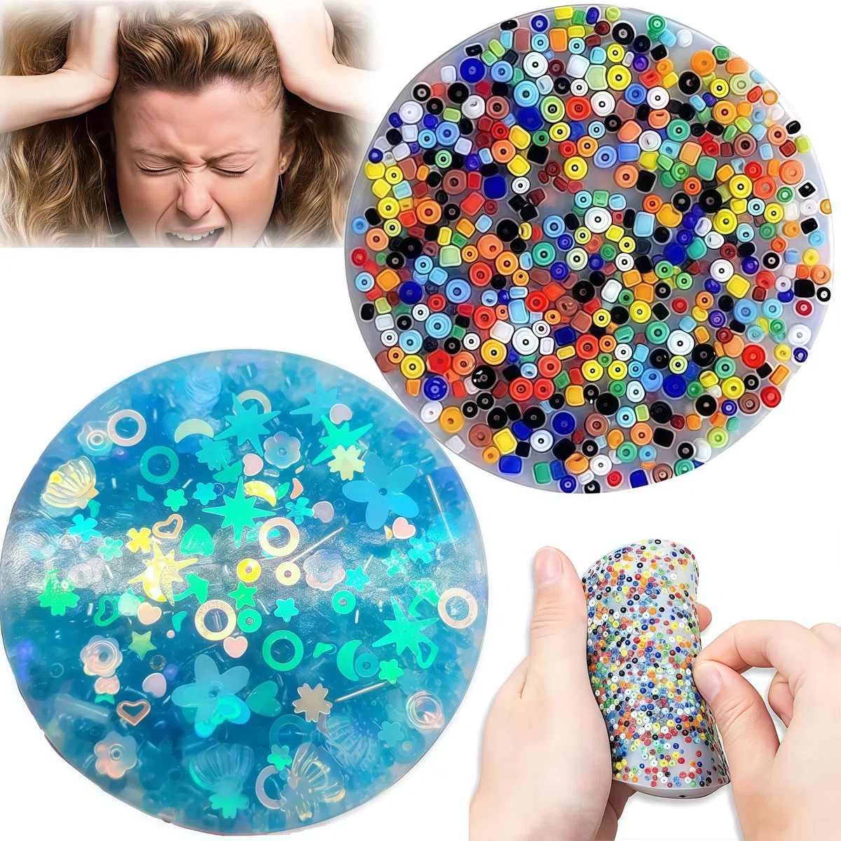 1 confezione – Strumento portatile in silicone per adulti con prelievo della pelle o tricotillomania – Morbido cuscinetto strutturato con custodia per il trasporto – Discreto aiuto per l'ansia