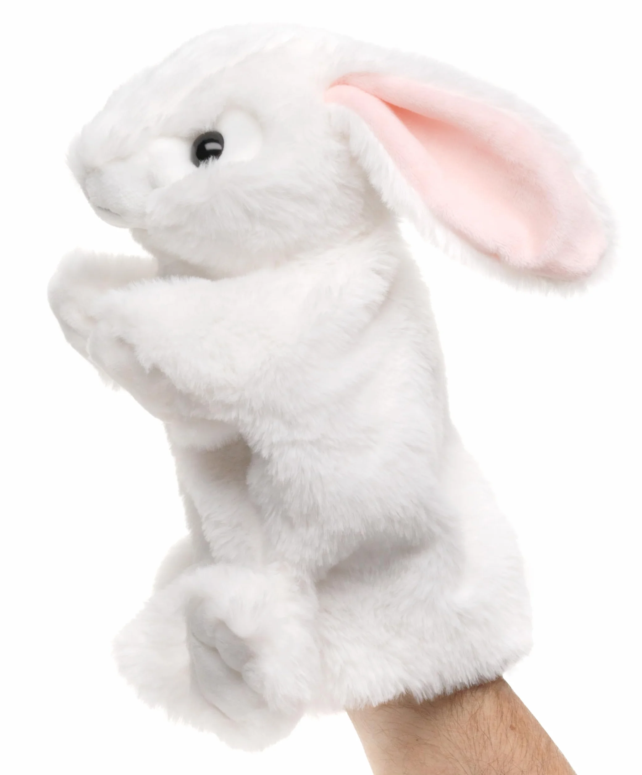 Uni-Toys - Manichino a forma di coniglio (bianco) – 24 cm (altezza) – bambola di peluche, coniglio – peluche