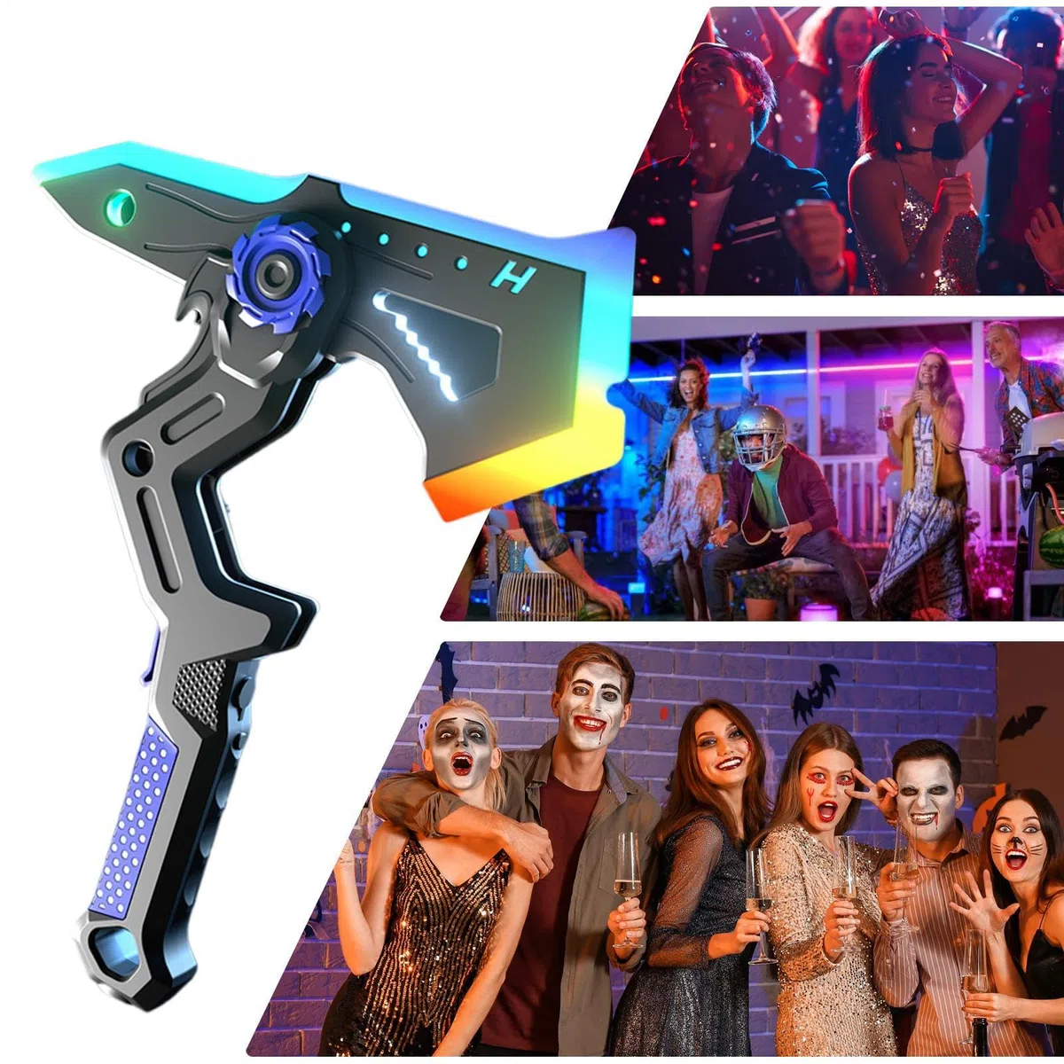 Générique Accessori Cosplay,Ascia di gioco di ruolo trasformabile con luci RGB,Accessori Costume Cosplay | Ideale per spettacoli di feste in costume convenzioni foto e