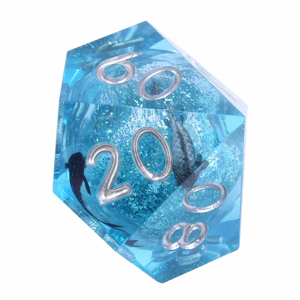 Set di Dadi in Resina DND,Dadi poliedrici a Nucleo Liquido Koi Fish DND con Scatola, Dadi da Gioco di Ruolo D e D Rpg