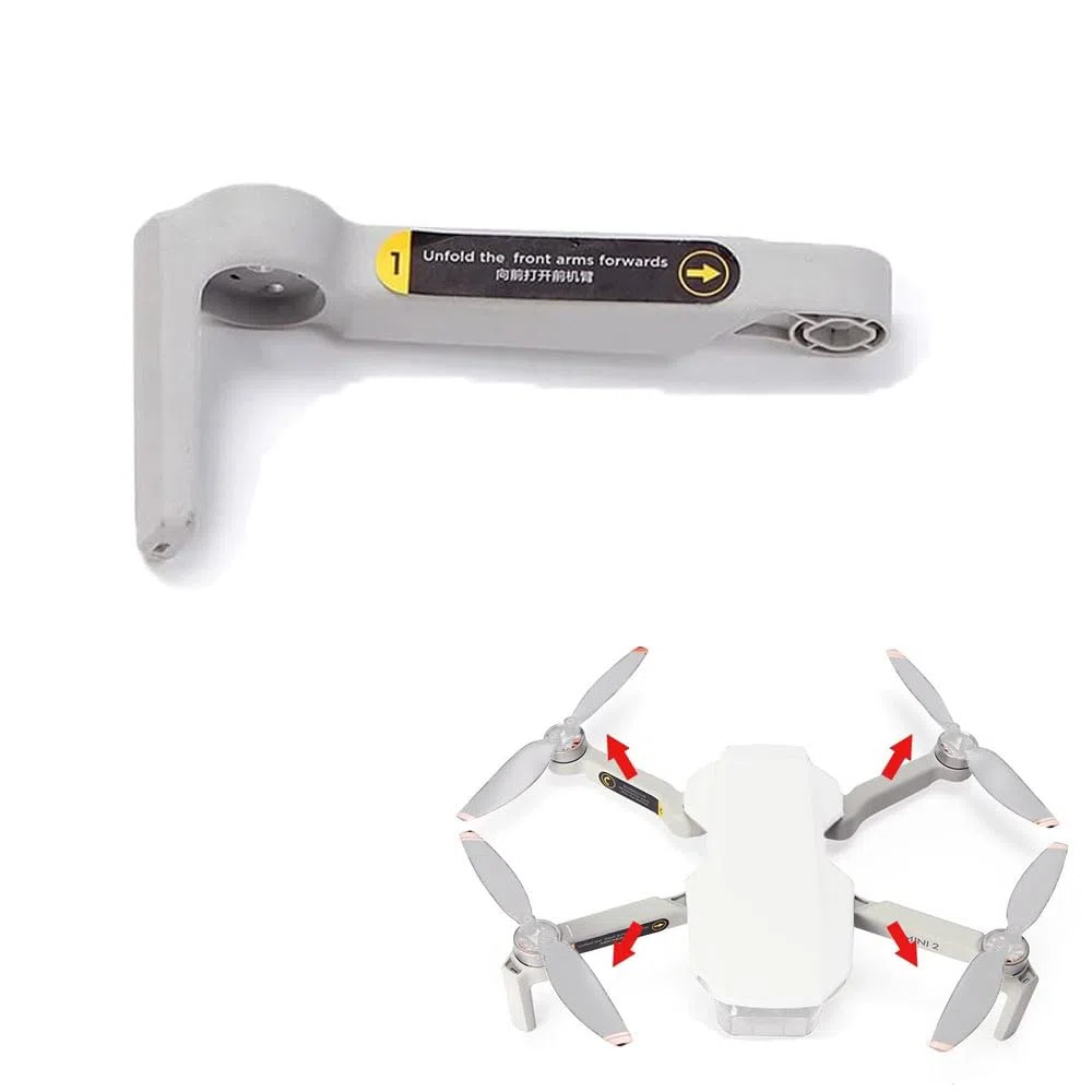 zalati - Guscio braccio senza motore, copertura braccio di ricambio, accessori per riparazione, compatibile con DJI Mavic Mini 2/ Mini SE - Anteriore Destro