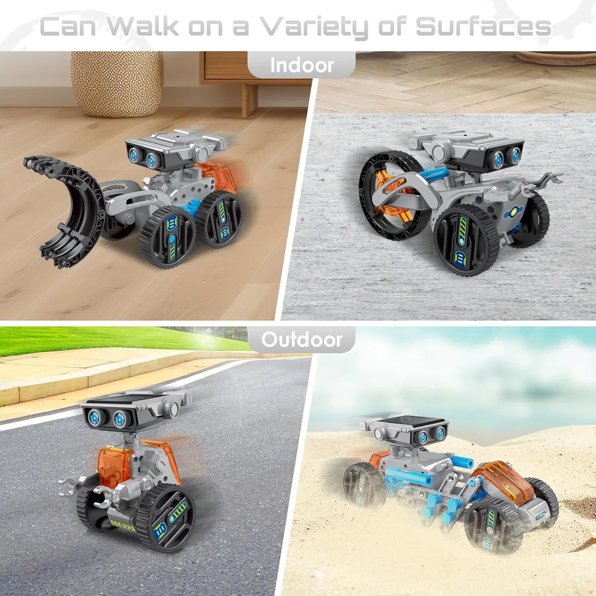 Energia Solare Robot 12-in-1 STEM, Giochi Educativi Con Azionamento a Energia Solare e Batteria, Giocattoli Ingegneristici per Bambini 8-12 Anni - Regalo di Natale