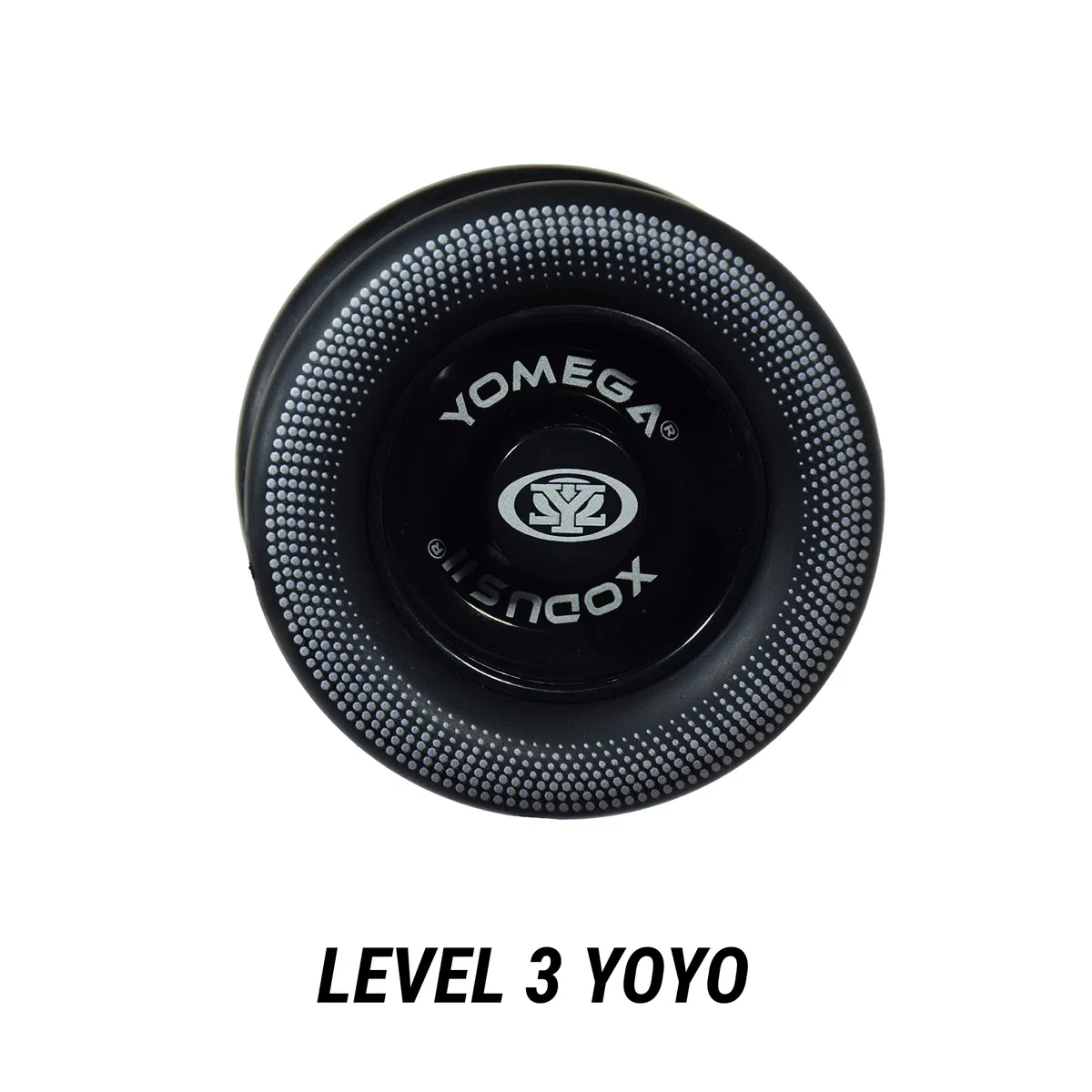 Yomega Xodus II YoYo, con tecnologia di cuscinetti a rulli, cerchi in gomma e design a forma di ala, gioco professionale reattivo YoYos livello intermedio (nero)