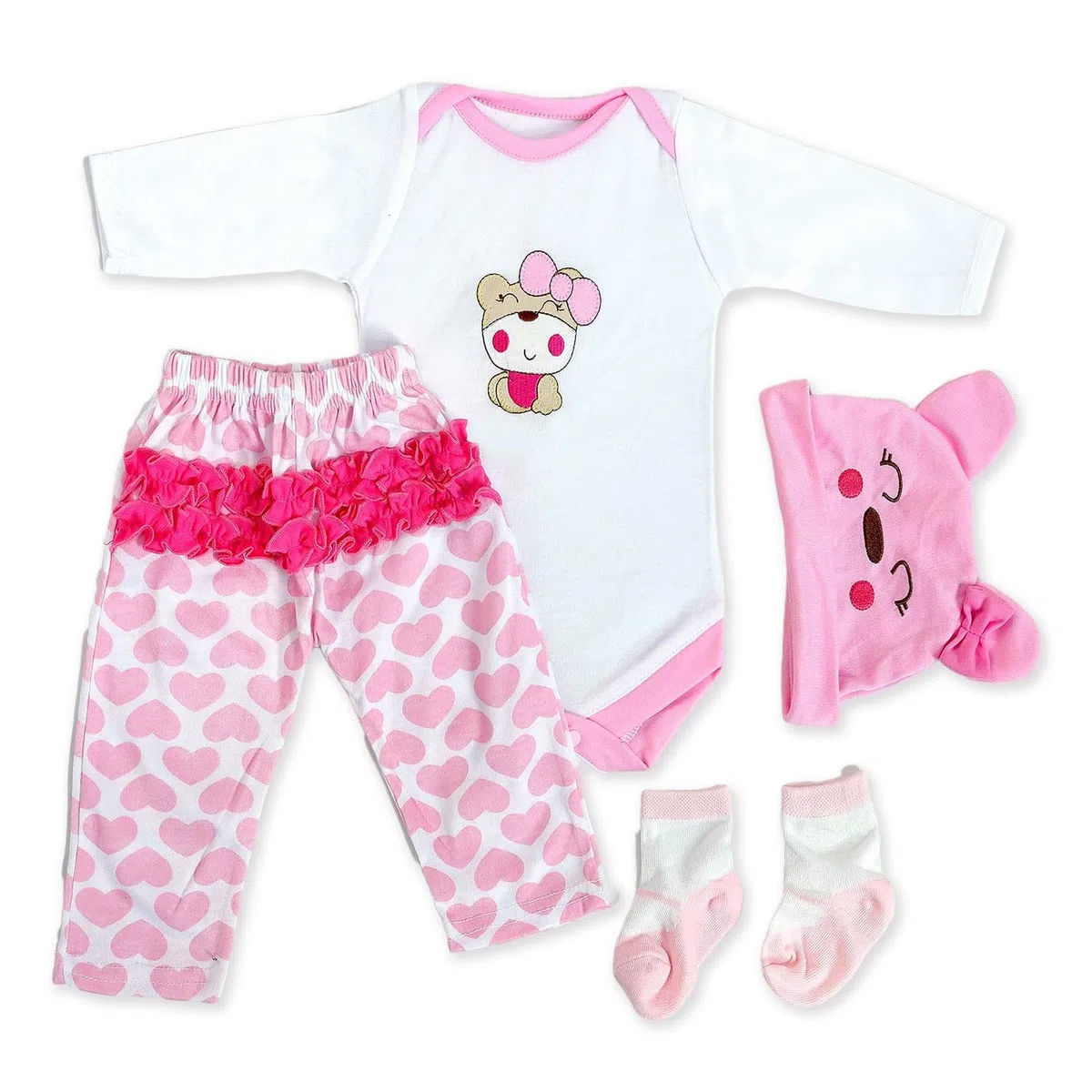 Vestiti Reborn Bambola 55 Cm Set Abito Carino Quattro Stagioni Adatto A 50cm-55cm Bambola Reborns Per Bambole 0-6 Mesi ,Ragazzi Ragazze Vestiti Bambole Reborn(Vestiti Per Bambole Reborn)