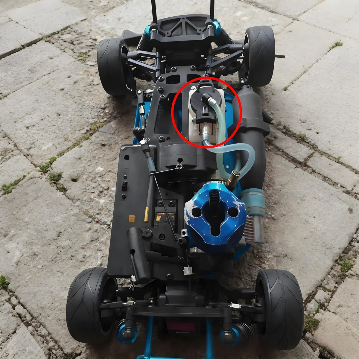 Serbatoio Carburante RC, Accessorio Modello Veicolo a Gas 75CC 02004 Serbatoio Carburante, Accessorio Modello Veicolo a Gas RC per 94188/94122 Scala 1/10 RC Auto
