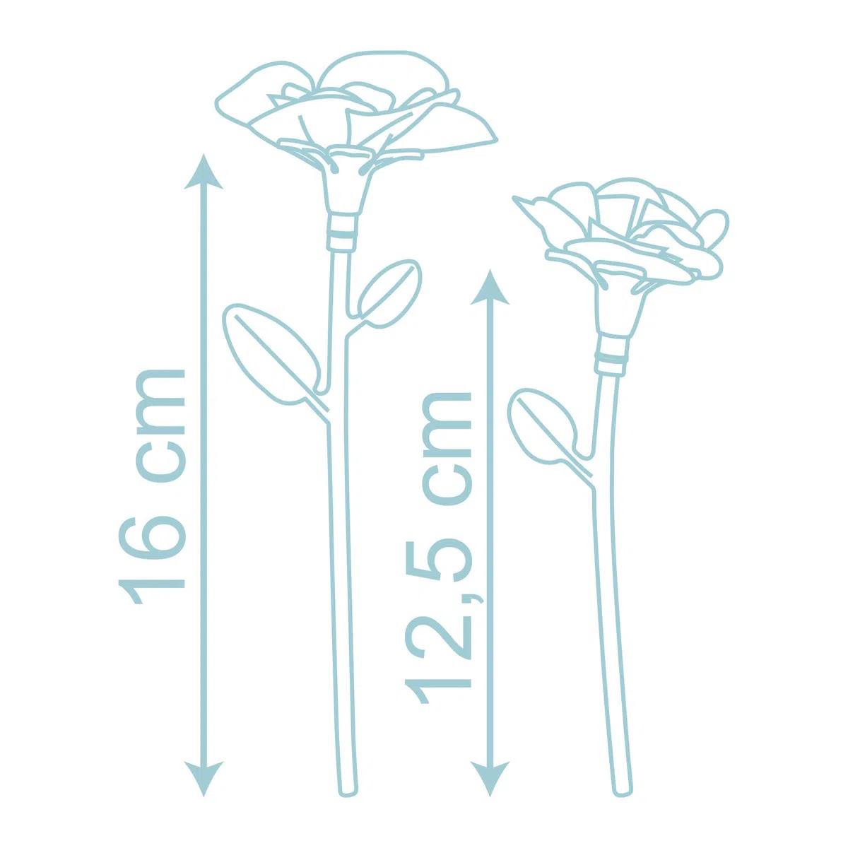 Smoby - Flower Market Set Refill, 7600350408, Ricarica 16 Fiori, +3 Anni