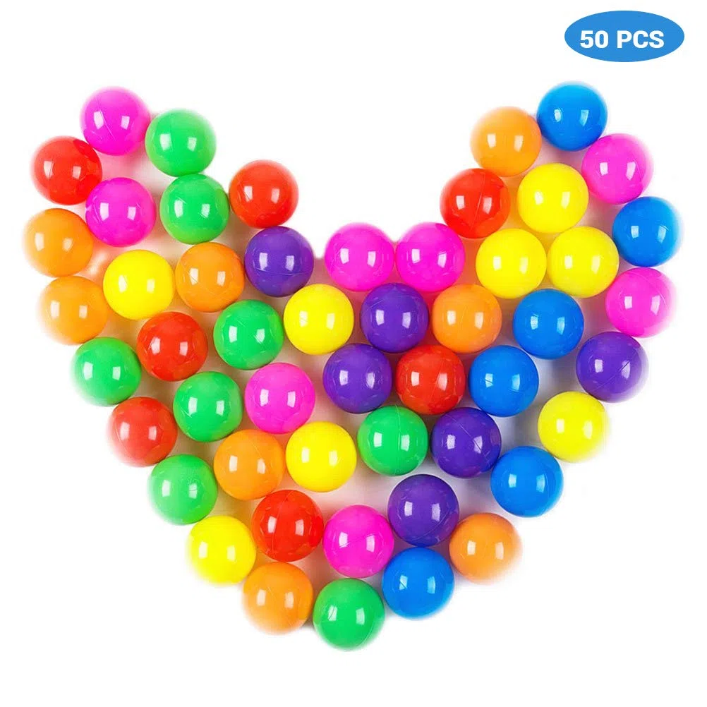 50/100 palline per il bagno di palline, palline da gioco in plastica per bambini, per piscine di palline, plastificanti pericolosi, palline, oceano, palla per bambini, colore casuale