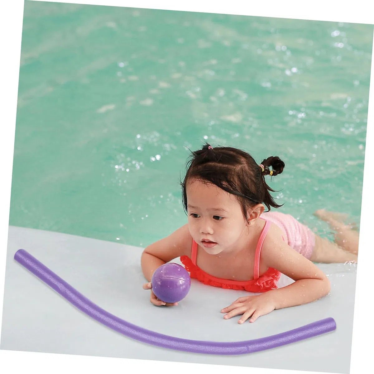 2 Pool Noodles in Schiuma Epe Colorati Galleggianti Leggeri e Flessibili per Adulti e Accessori Piscina per Fitness e Giochi Acquatici