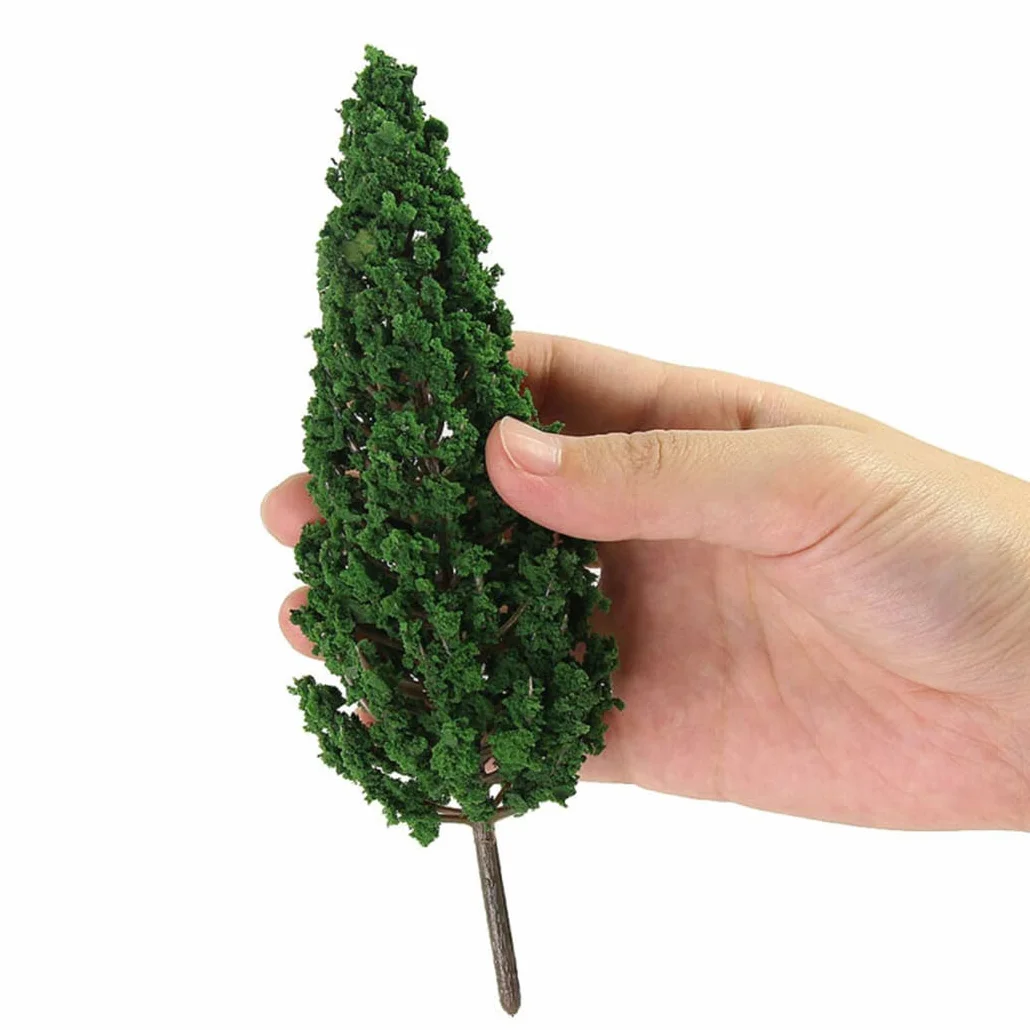 Sportarc 10 Pezzi Modellini di Alberi, Alberi Mini da 15 cm per Diorama, Alberi per Modello di Treno, Alberi per Paesaggio Miniatura per Ferrovia, Alberi per Architettura del Paesaggio
